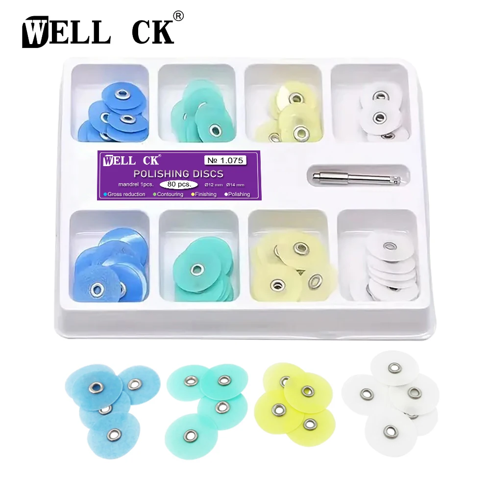 Teeth Whitening Home - WELLCK Zahnpolierscheiben, Brutto-Reduktion, Konturierungsdorn, Verbrauchsmaterialien, Streifen,