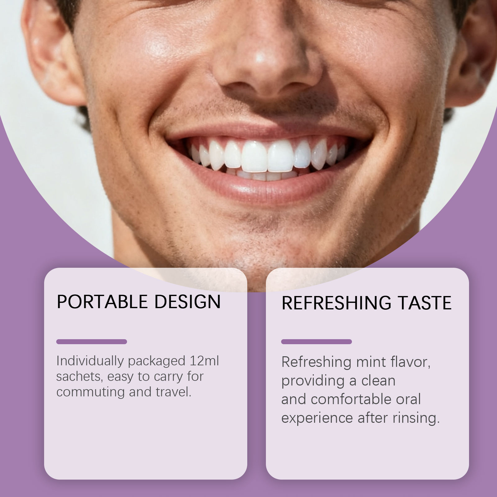 Lila Mundwasser zur Zahnaufhel – Teeth Whitening Gum Bewertung und Preis