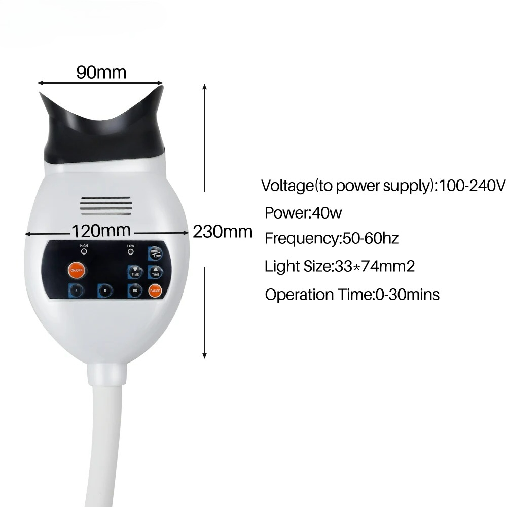 Einstellbare 3-Farben-LED-Zahn – Whitening Teeth Machine Bewertung und Preis